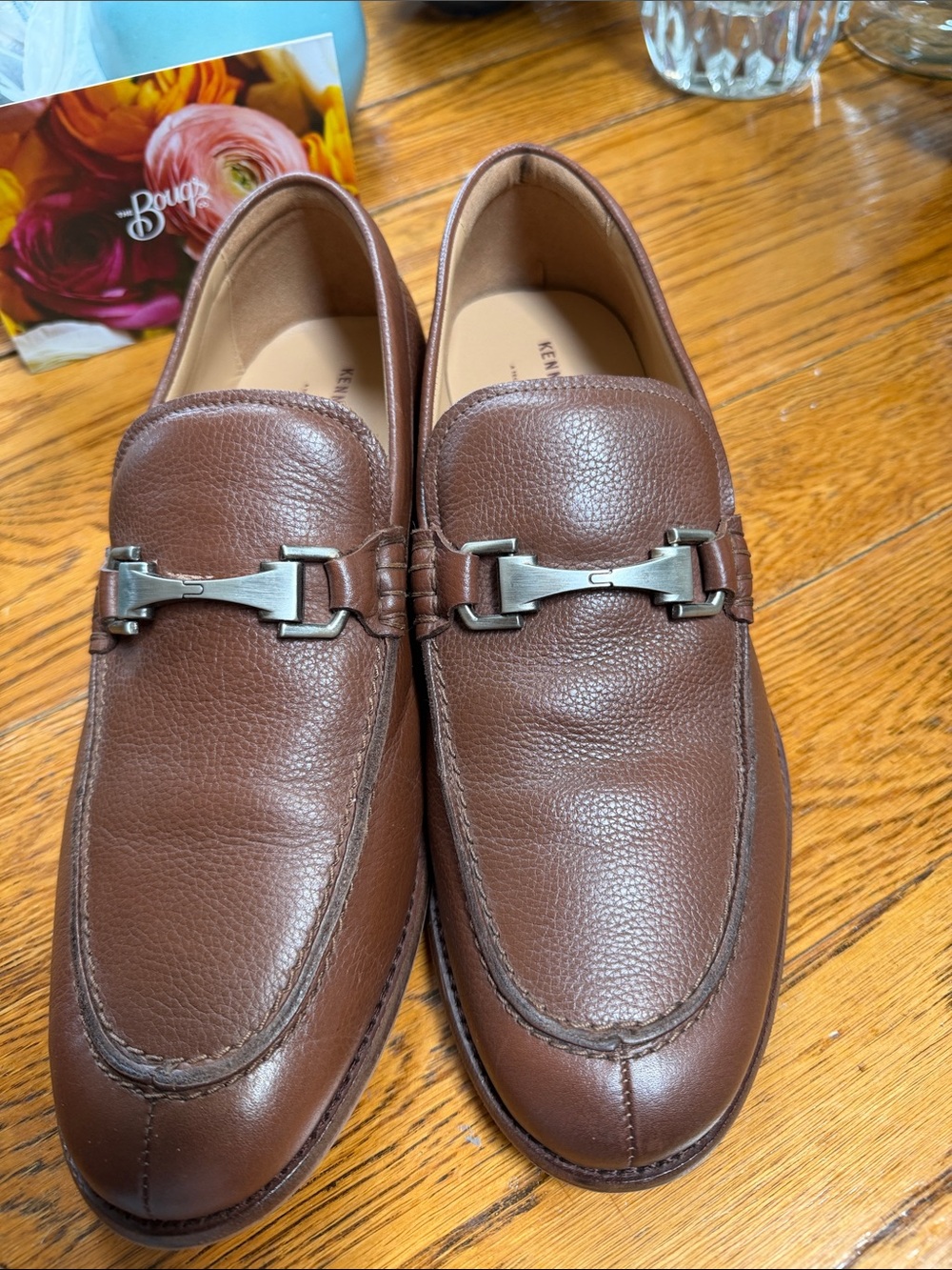 Kenneth Cole brown leather loafers. Size 10.5 medium.  Great condition.
